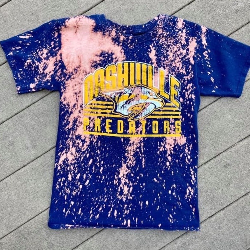 Nashville Predators Hockey Bleached T-shirt
